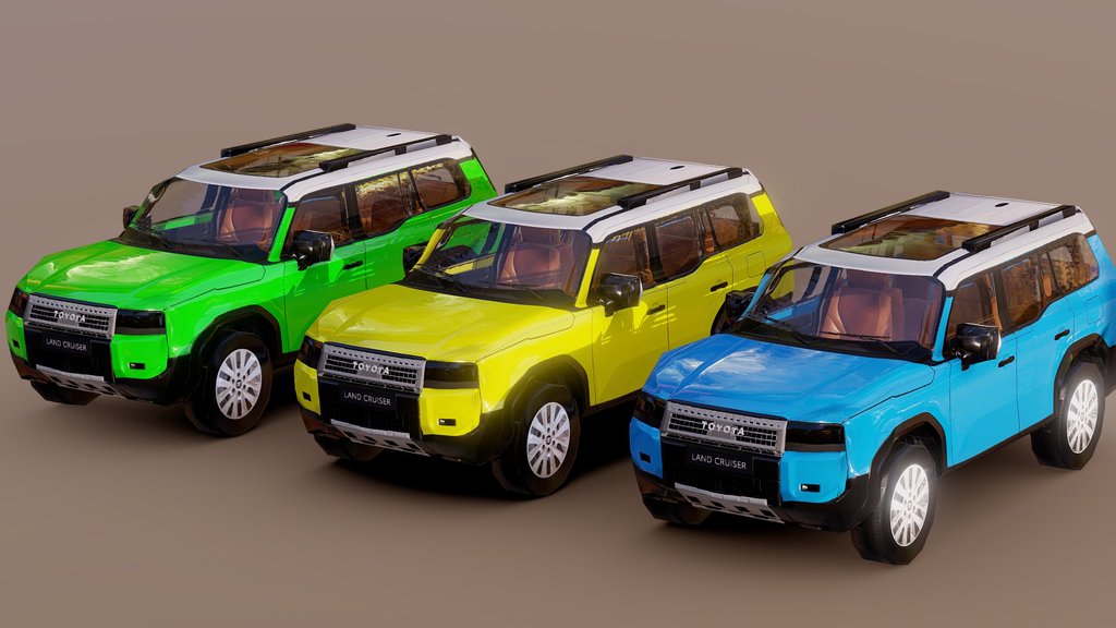 900 Tris Land Cruiser [Low Poly]