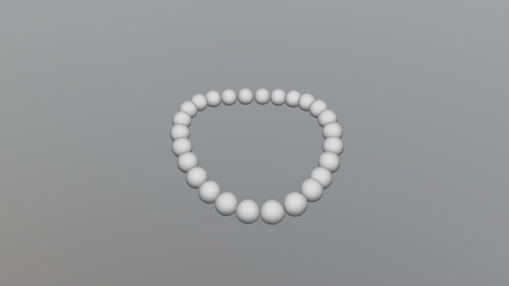 Pearl Necklace 3D Model