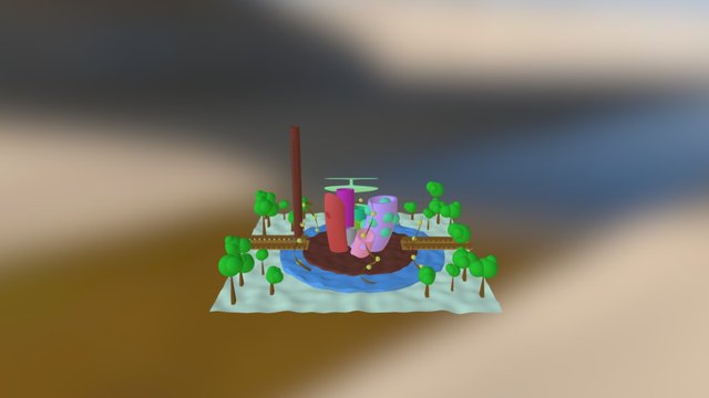 escenario Fantasia 3D Model