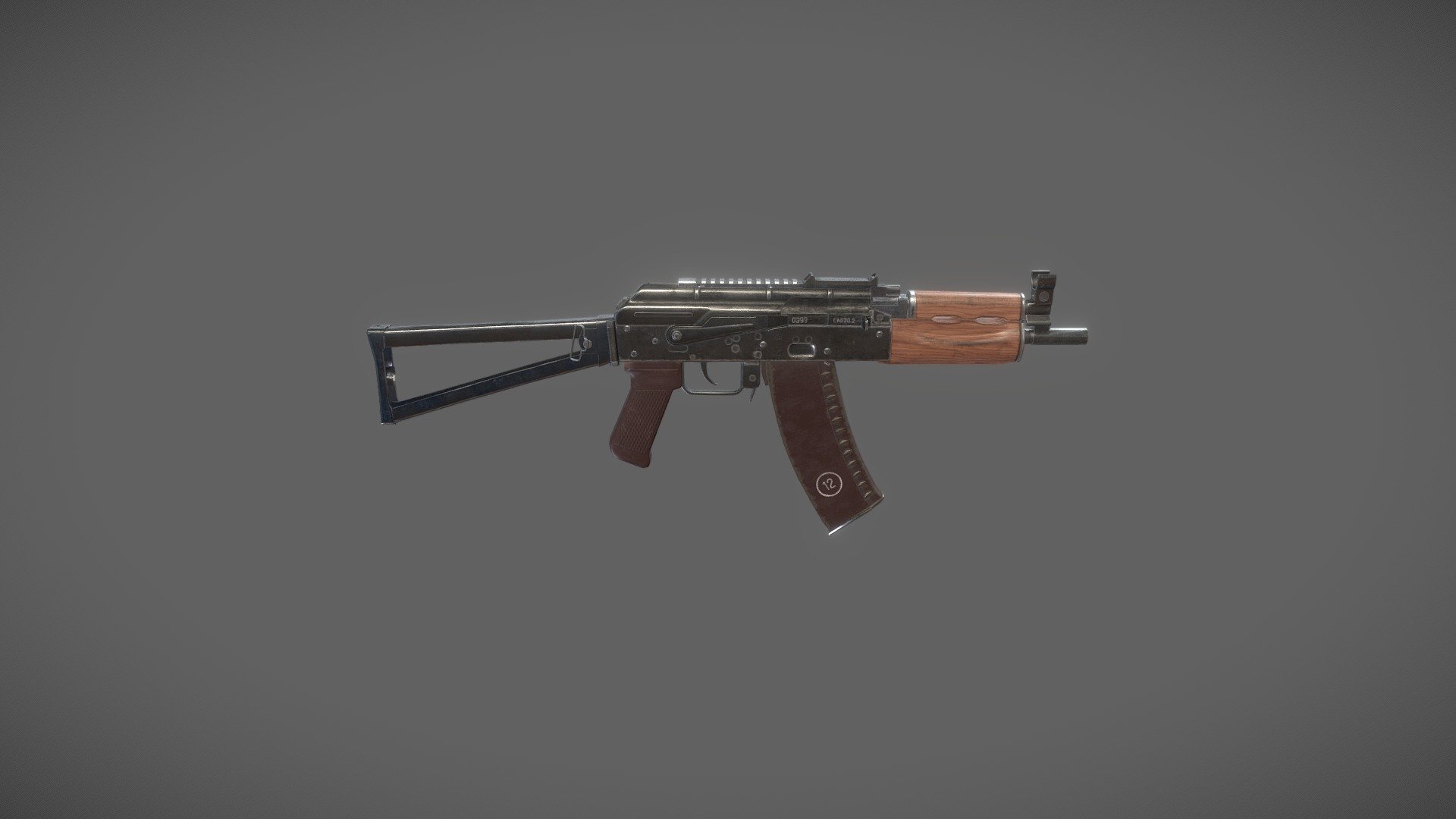 AK-74u - 3D model by Redgy [70ed4c6] - Sketchfab
