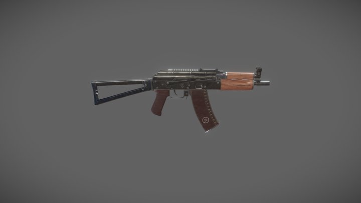 AK-74u 3D Model
