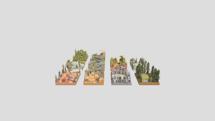 Practice Arenas Pack - x10 PVP Arenas 3D Model