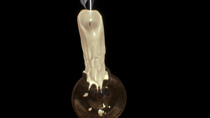 Candlestick With Holder 3D Model