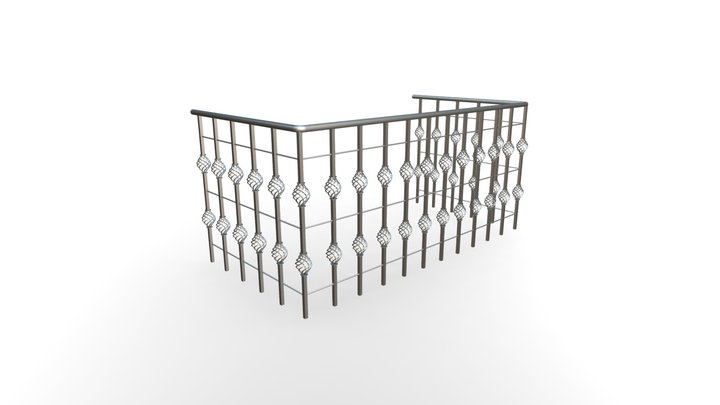 iron balcony fence – Modèle 3D gratuit STL