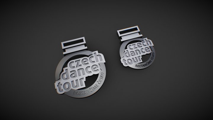 Competition´s medal design- Czech dance tour 3D Model