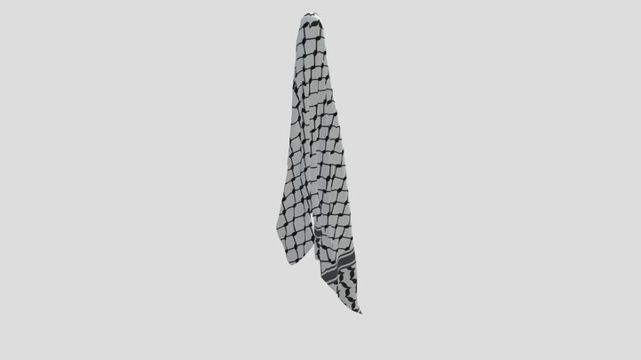 Palestinian Kofiya - Scarf 3D Model