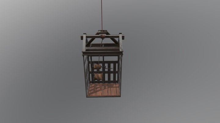 Mine elevator 3D Model