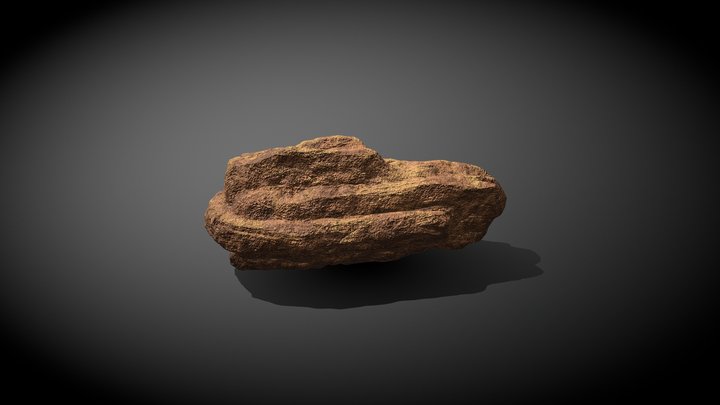 Desert Rock 01 3D Model