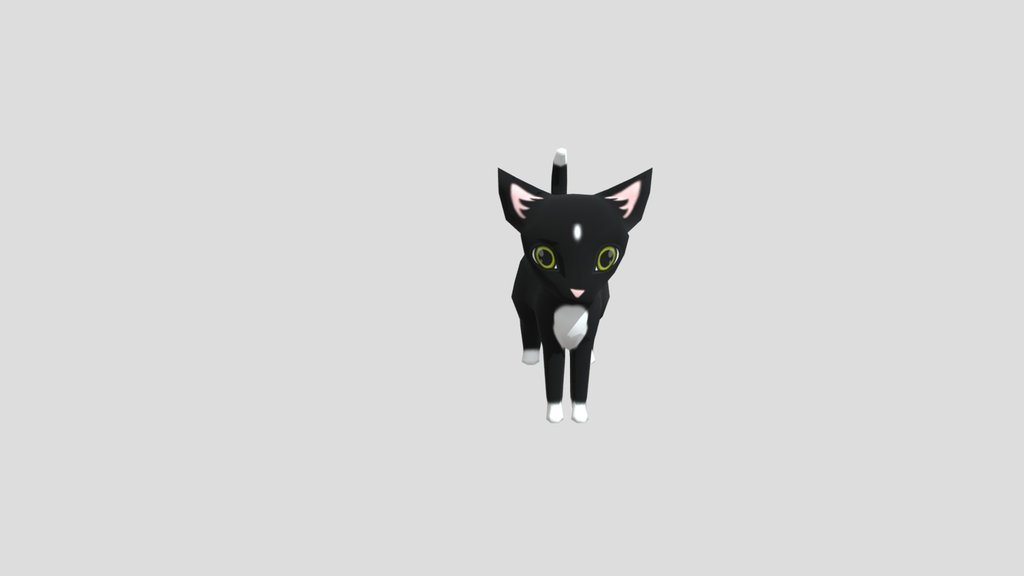 Low Poly Cat Sphinx