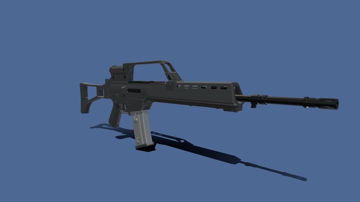German G36 Assault rifle 3D Model