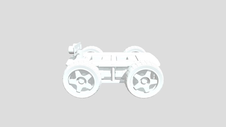 4WD Robot Car 3D Model