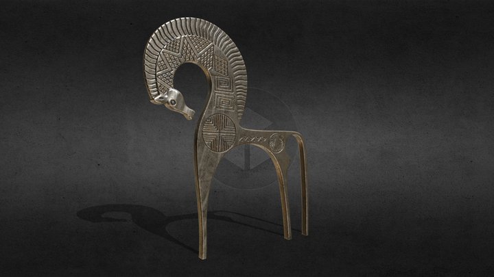 Etruscan Horse Sculpture 3D Model
