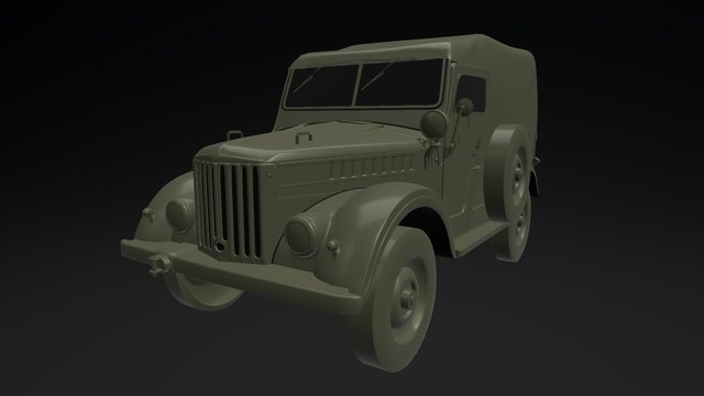 GAZ-69 Model WIP 3D Model