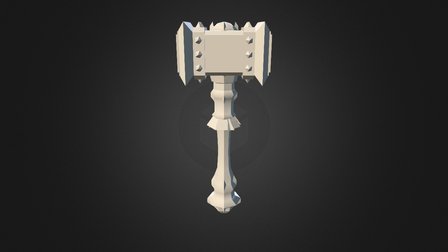 weapon_theDoomhammer_00_00 3D Model