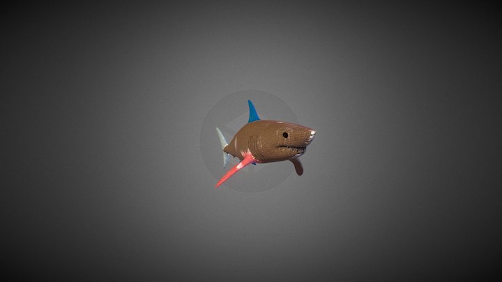 Patches The Teddy Shark 3D Model