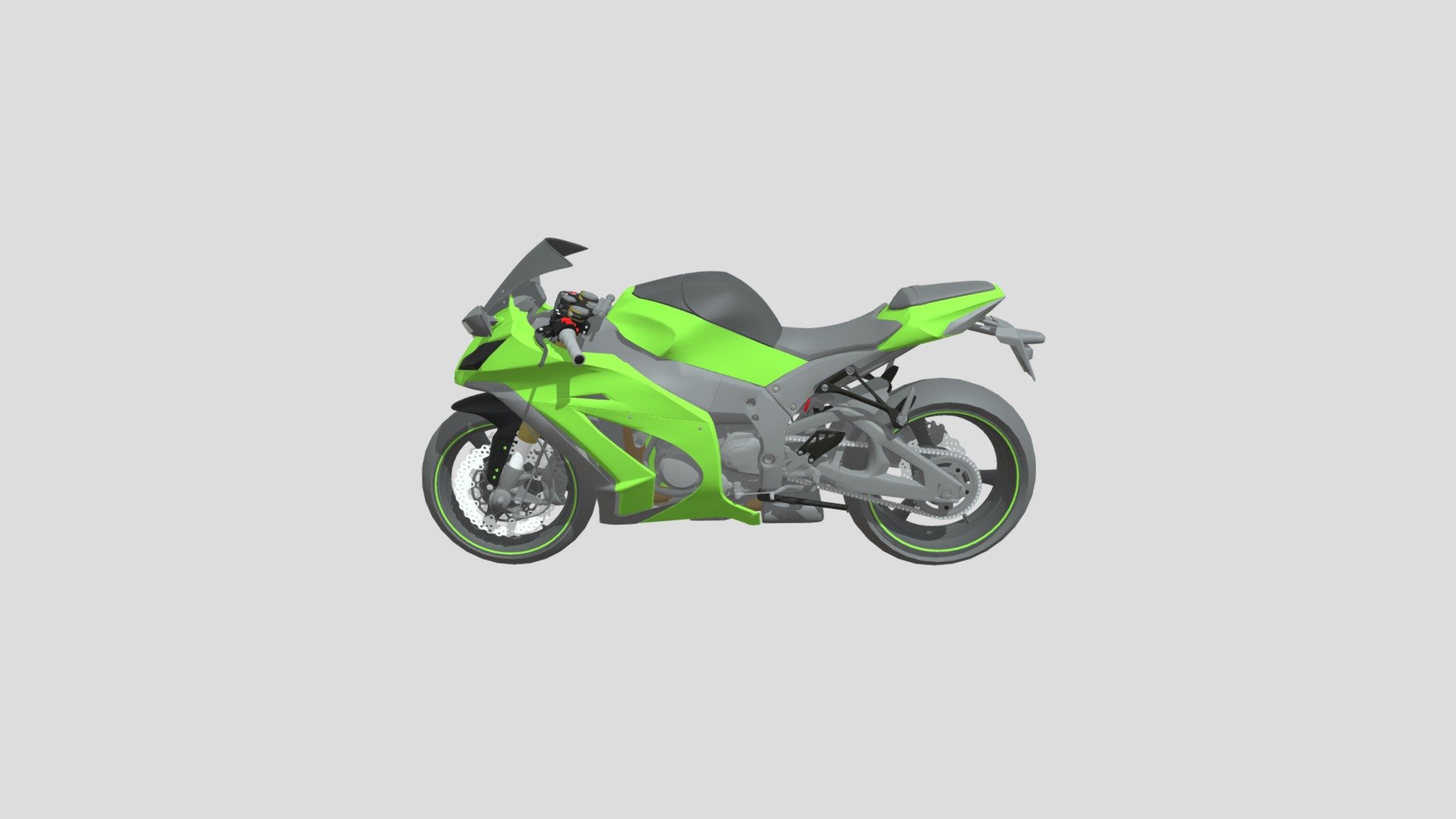Kawasaki Ninja ZX10R - 3D model by treehouse_3d [70ff087] - Sketchfab