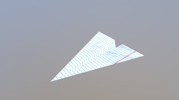 Sassy Paper Airplane 3D Model