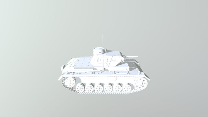 Panzer IIIE 3D Model