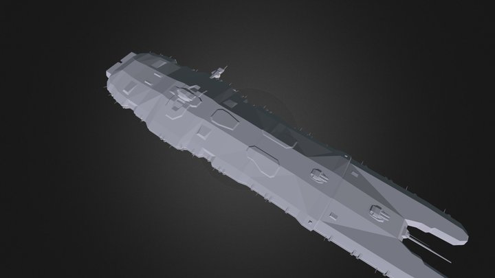 Hiigaran Battleship 3D Model