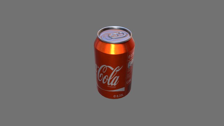 Cola Can 3D Model