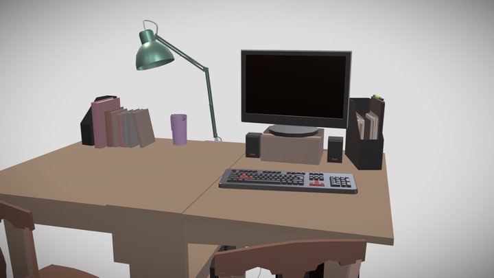 My workplace 3D Model