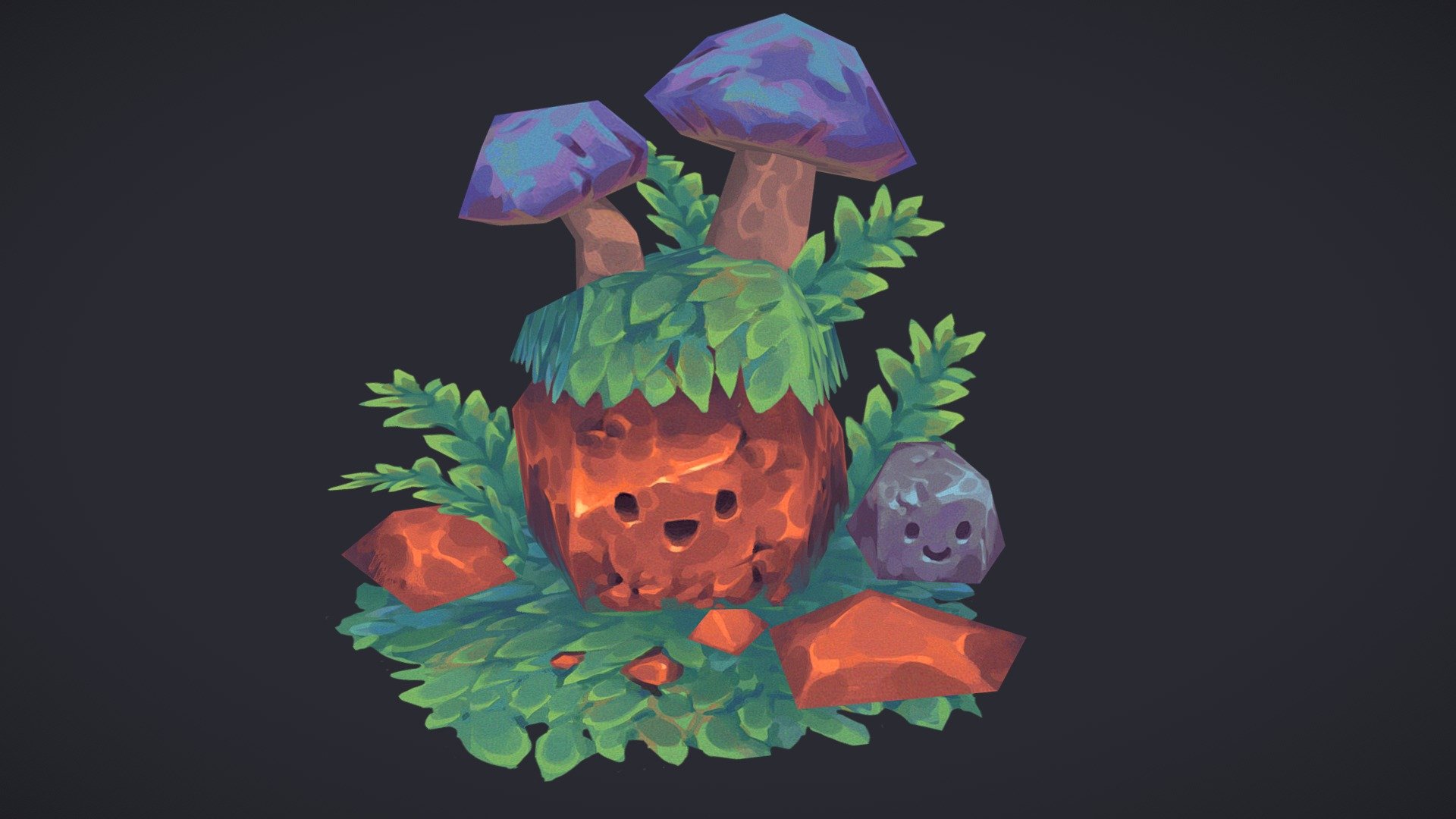 Cute Rocks - 3D model by StepSharp [7100ff3] - Sketchfab