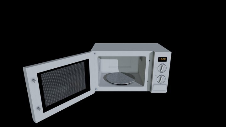 Microwave 3D Model 3D Model