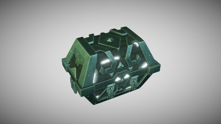 Captains Chest - Sea of Thieves Style 3D Model