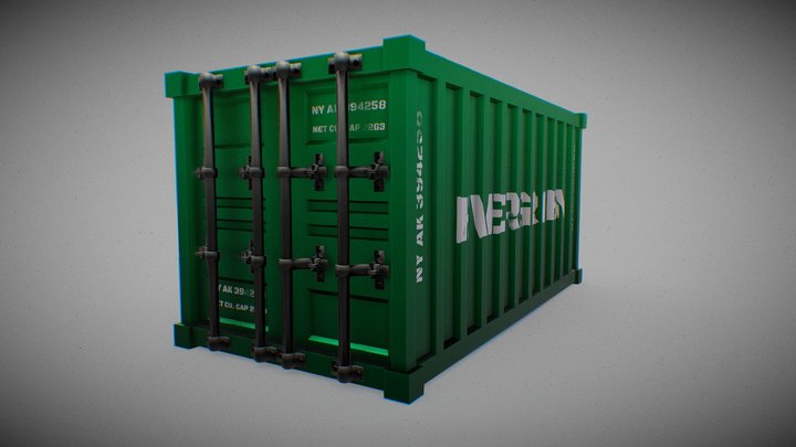 Container Stylized_V1 3D Model