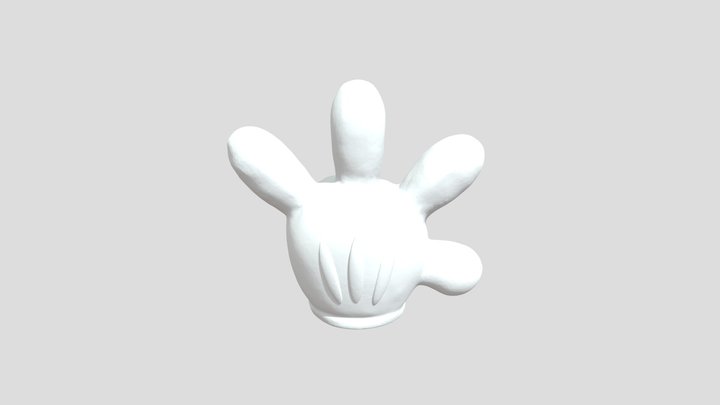 Cartoon Glove 3D Model