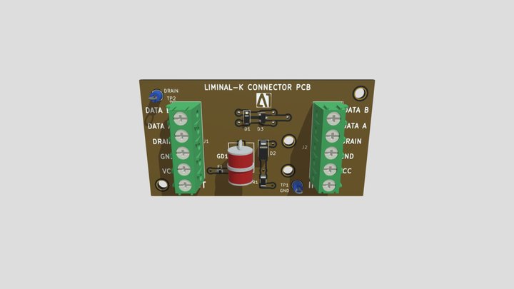Liminal-K Connector PCB Rev-2 3D Model