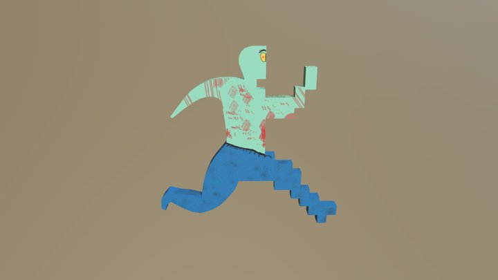 Boneco Jogos Digitais LOGO 3D Model