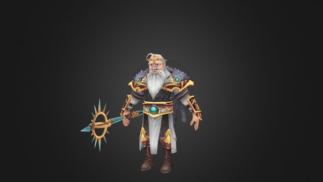 King Evan - Heroes of Paragon 3D Model