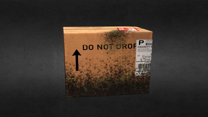 Cardboard box 3D Model