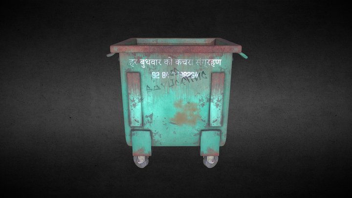 Garbage Bin 3D Model
