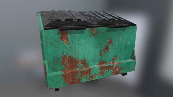 Old Dumpster 3D Model