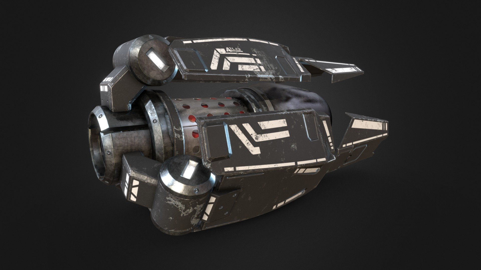 Hyper Jet Engine - 3D model by Atlas (@sayntrix) [71077eb] - Sketchfab