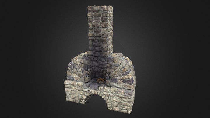 Medieval Blacksmith's Furnace 3D Model