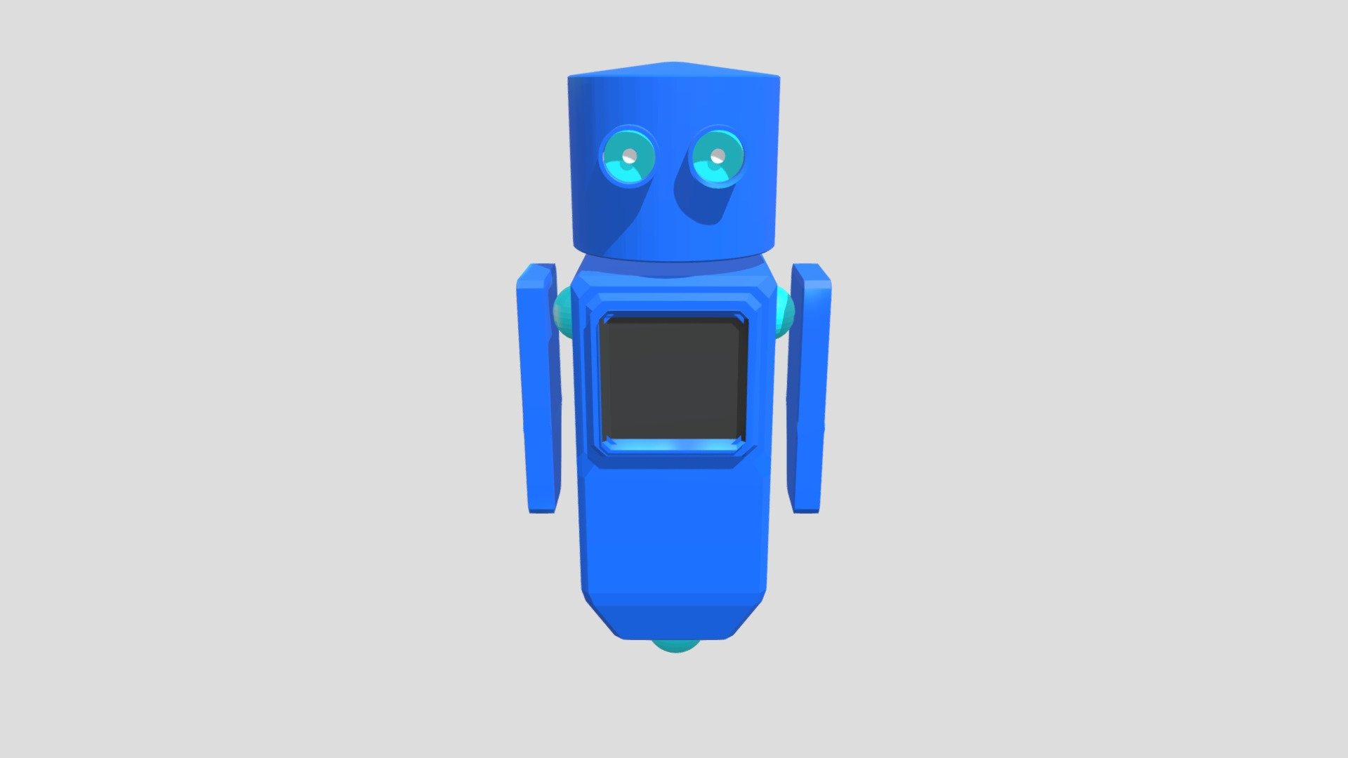 Blue Robot Low Poly - Download Free 3D model by imlcbaylor [7108b9c ...