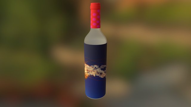 Wine Bottle Demo 3D Model