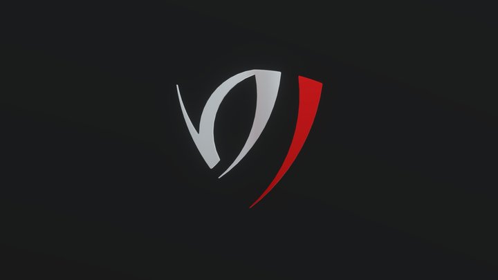 R3D HILLS Logo 3D Model