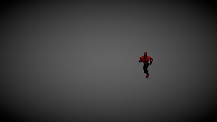 Spider man homecoming Jump Over animation 3D Model