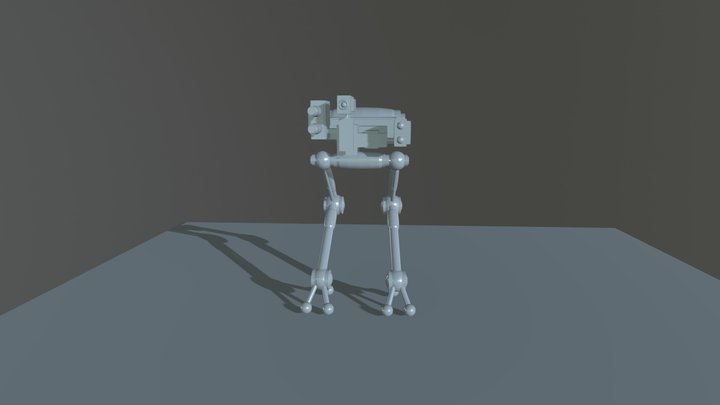 Primative Bot 3D Model