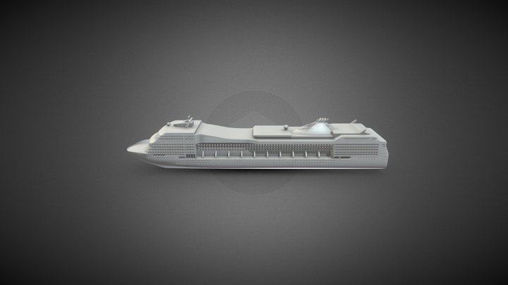 MSC Magnifica Cruise 3D Model
