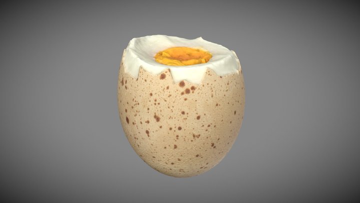 Boiled Egg 3D Model