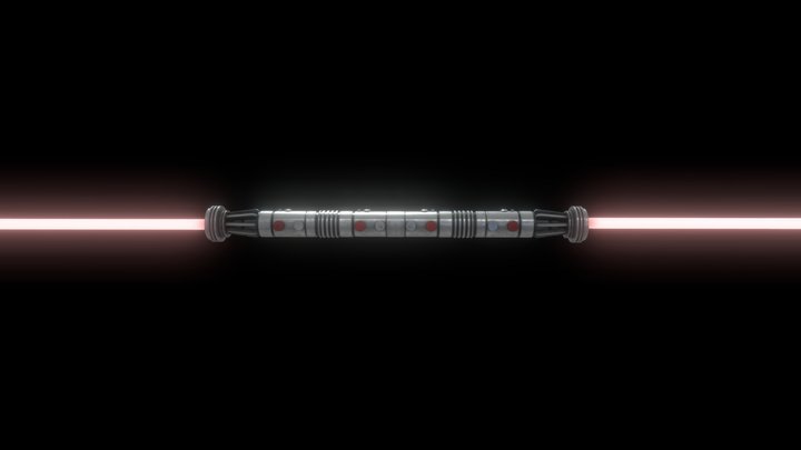 Darth Maul's Lightsaber Star Wars 3D Model