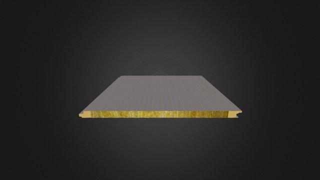 Poliüretan Dolgulu Cephe Paneli 3D Model