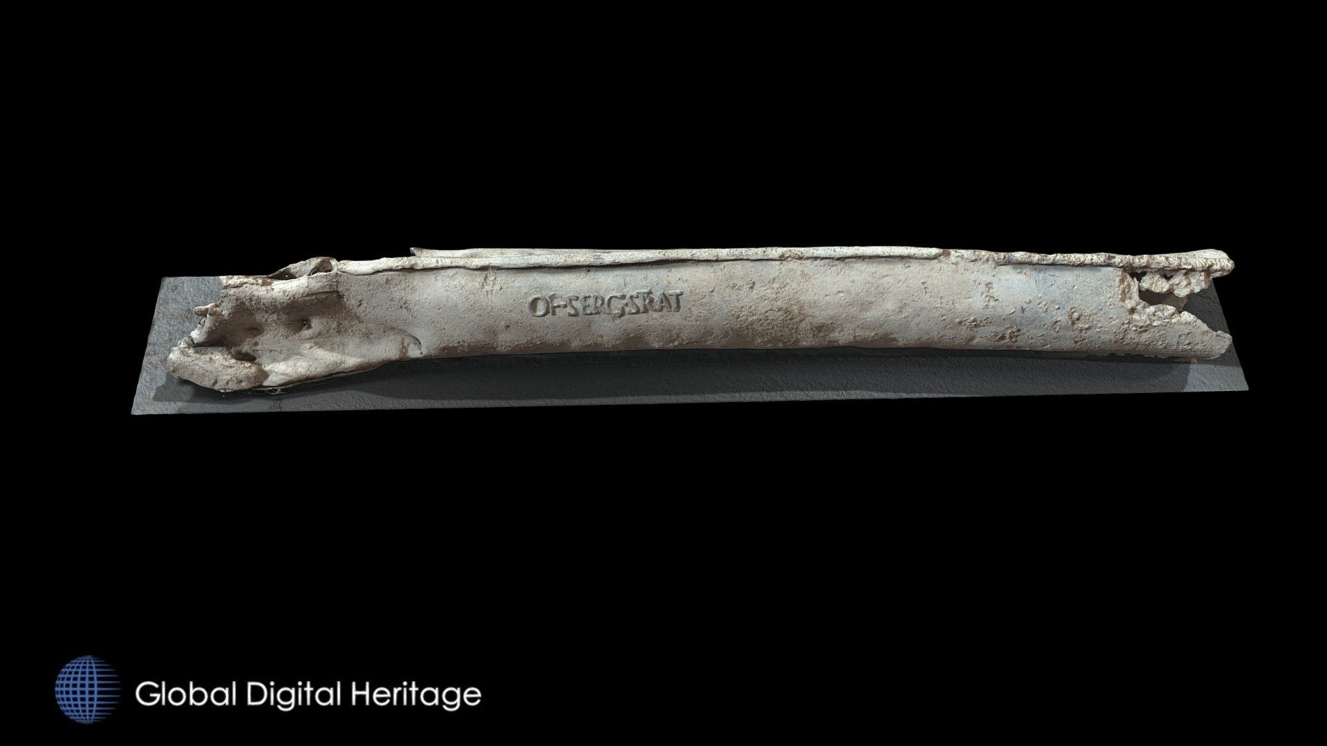 Roman lead pipe (Tarragona, Spain) - Download Free 3D model by Global ...