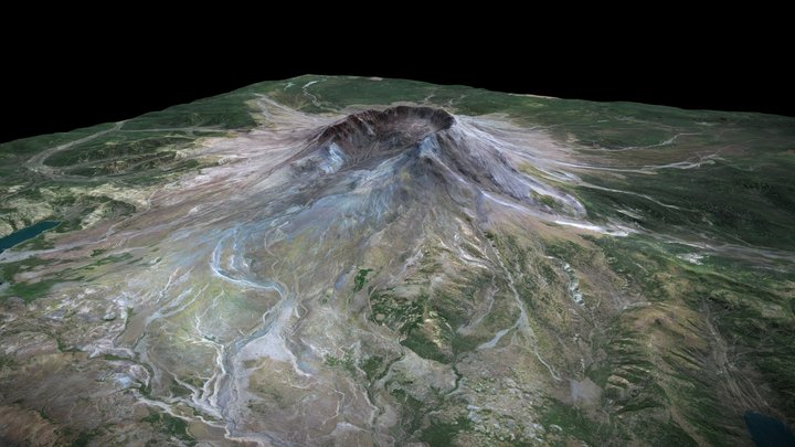 Mount St. Helens - United States 3D Model