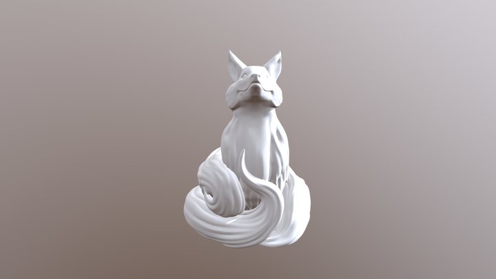 Fox with three tails_Jennifer 3D Model